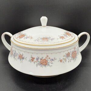 Vintage Noritake Tremont 3081 Porcelain Round Covered Vegetable Serving Dish